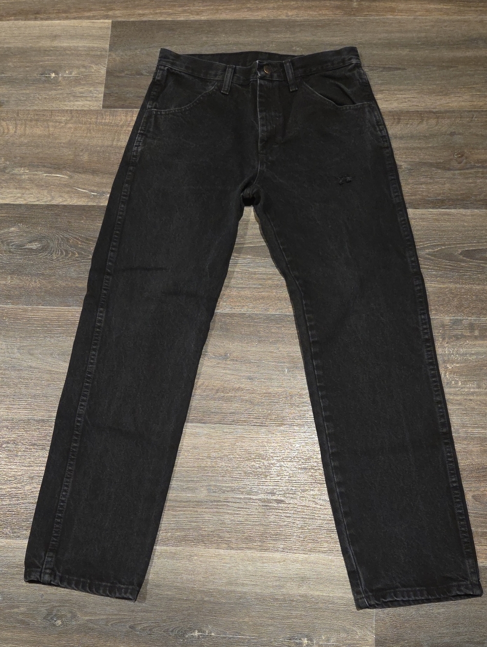 RUSTLER MENS 30X30 BLACK DENIM